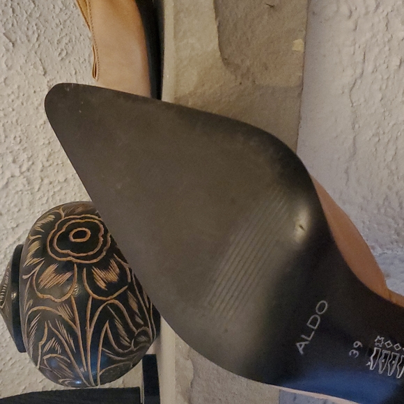 Aldo Leather Pumps Nude Pointy Toe High Heels Size EU 39 - Picture 7 of 7